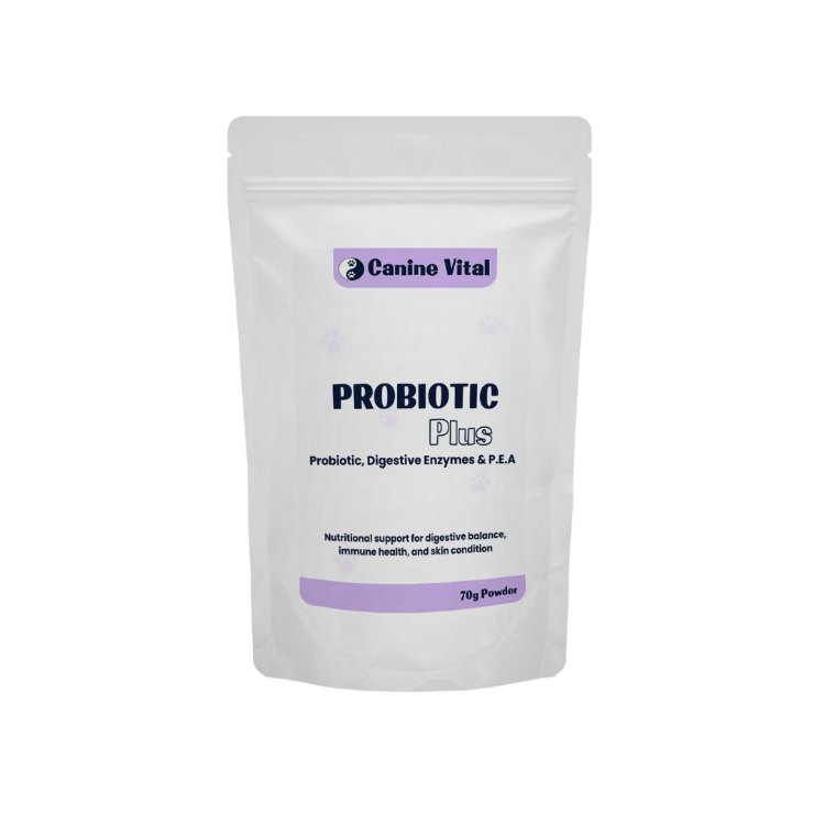 Canine Vital Probiotic Plus - Complete Digestive and Allergy Support for Dogs